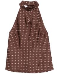 Posse - Phoebe Polka-Dot Top - Lyst