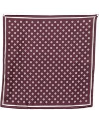 GANT - Monogram-Print Silk Scarf - Lyst