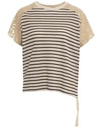 8pm - Striped T-Shirt - Lyst