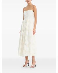 rotate bridal floral appliqu midi dress Bridal floral-appliqu maxi dress in white - Rotate