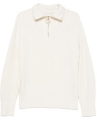forte_forte - Ribbed-Knit Half-Zip Sweater - Lyst