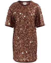 Weekend by Maxmara - Short Sequinned Jersey Dress - Lyst