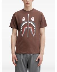 A Bathing Ape - Shark Graphic-Print T-Shirt - Lyst