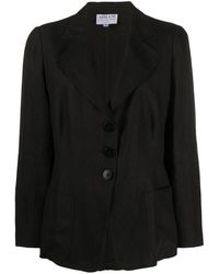 Giorgio Armani Blazer à boutonnière - Noir