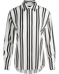 Alice + Olivia - Camisa con motivo de rayas - Lyst