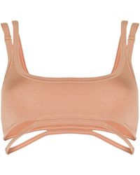 Dion Lee - Cut-out Scoop-neck Bralette Top - Lyst