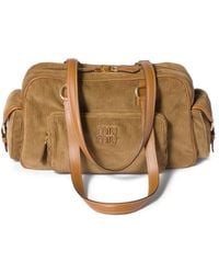 Miu Miu - Pocket Corduroy Shoulder Bag - Lyst