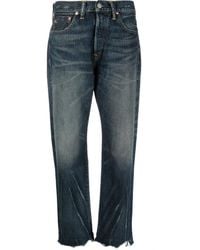 RRL - Cropped Straight-Leg Jeans - Lyst