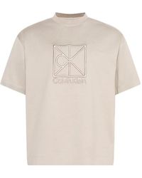 Calvin Klein - Logo-Embroidered T-Shirt - Lyst