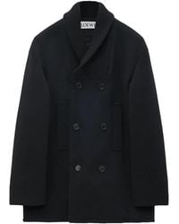Loewe - Double-Breasted Coat - Lyst