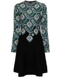 Etro - Jacquard-pattern Knitted Dress - Lyst