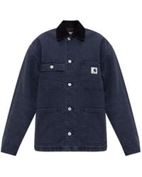 Carhartt - Jas Van Biologisch Katoen Met Ribfluwelen Kraag - Lyst