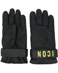 DSquared² Gants Icon - Noir