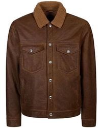 Eleventy - Veste En Peau Lainée - Lyst