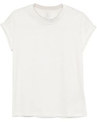 Eleventy - T-Shirt À Finitions Contrastantes Et Mancherons - Lyst