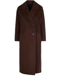 Max Mara - Buttoned Double-Breasted Coat - Lyst