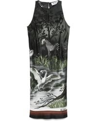 The Attico - Smoke Night-Print Mini Dress - Lyst