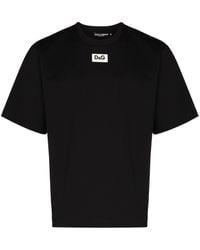 Dolce & Gabbana - Logo Patch T-shirt - Lyst