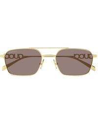 Gucci - Navigator-Frame Sunglasses - Lyst