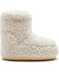 Moon Boot - Icon Low Schneestiefel Aus Shearling-imitat - Lyst