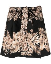 Twin Set - Shorts con estampado floral - Lyst