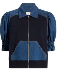 Cinq À Sept - Chaqueta Susan con manga farol y paneles vaqueros - Lyst