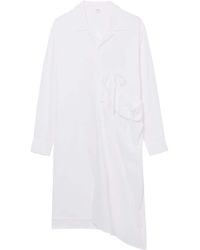 Y's Yohji Yamamoto - Classic-collar Cotton Dress - Lyst