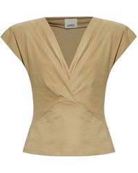 Isabel Marant - Nadrine V-Neck Top - Lyst
