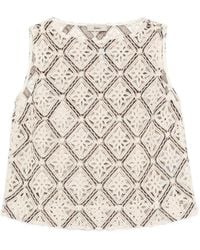 Herno - Geometric Crochet Top - Lyst