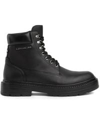 KARL LAGERFELD - Miles Work Boots - Lyst