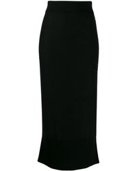 Calvin Klein Gestrickter Maxirock - Schwarz