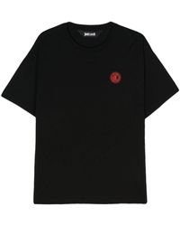 Just Cavalli - Camiseta con parche del logo - Lyst
