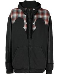 Maison Margiela - X Pendleton hoodie zippé à empiècements - Lyst