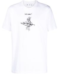 Off-White c/o Virgil Abloh - Camiseta con estampado gráfico - Lyst