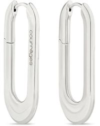 Courreges - Creolen Mit Logo - Lyst