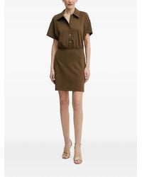 Morgan - Button-Up Short-Sleeve Mini Dress - Lyst