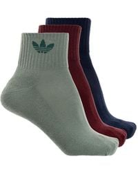 adidas - Trefoil Three-Pack Socks - Lyst