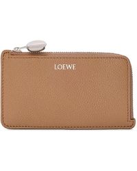 Loewe - Pebble Anagram-Detail Cardholder - Lyst