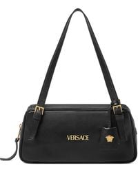 Versace - Logo-Plaque Shoulder Bag - Lyst