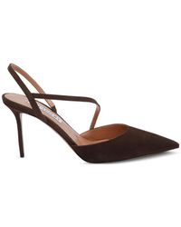 Aquazzura - Dynasty Suede Pumps - Lyst