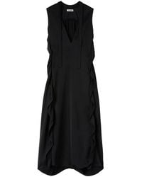 Jil Sander - Ruffled Maxi Dress - Lyst