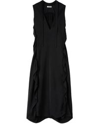 Jil Sander - Ruffled Maxi Dress - Lyst