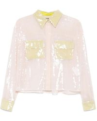 MVP WARDROBE - Camicia Con Paillettes - Lyst