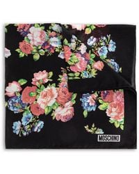 Moschino - Zijden Pochet Met Bloemenprint - Lyst