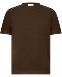 Roberto Collina - Textured Knitted T-Shirt - Lyst