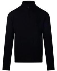 Altea - Half-Zip Knitted Sweater - Lyst
