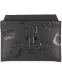 Vivienne Westwood - Orb-Embossed Leather Card Holder - Lyst