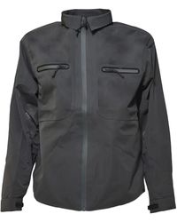 Alpha Industries - Giacca-Camicia Con Zip E Dettagli Traforati - Lyst