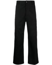 Acne Studios - Pantalon En Coton À Coupe Droite - Lyst