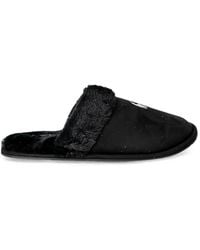 Polo Ralph Lauren - Faux-Fur Trim Slippers - Lyst